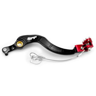 SPP-ASB-123 HON REAR BRAKE PEDAL RED TIP