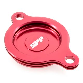 Spp Oil Filter Cover Honda Crf450R/Rx Red