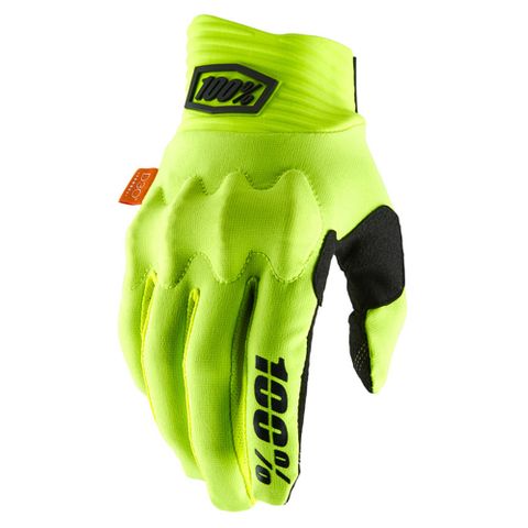 100% Cognito Fluo Yellow/Black Gloves