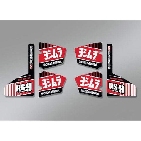 YO-RS9-NB004 RS9  lL/R MUFFLER DECAL SET 6PC