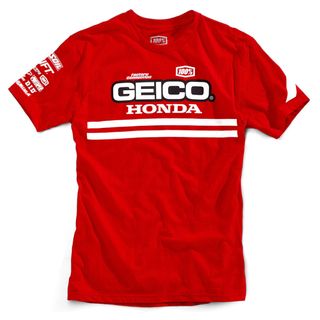 ONE-32903-003-11 CONTROL T-SHIRT GEICO/HONDA RED MED