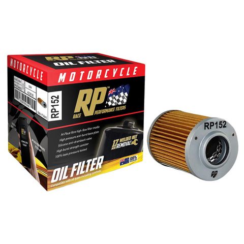 Race Performance Motorcycle Oil Filter - Rp152