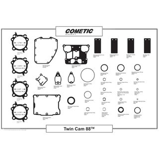 Cometic Hd Twin Cam 88 Gasket, Seal &