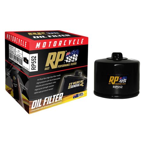 Race Performance Motorcycle Oil Filter - Rp552