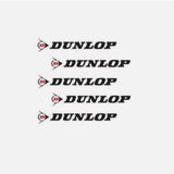 Factory Effex Stickers Dunlop Logo White Dealer 5 Pack