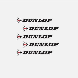 Factory Effex Stickers Dunlop Logo White Dealer 5 Pack