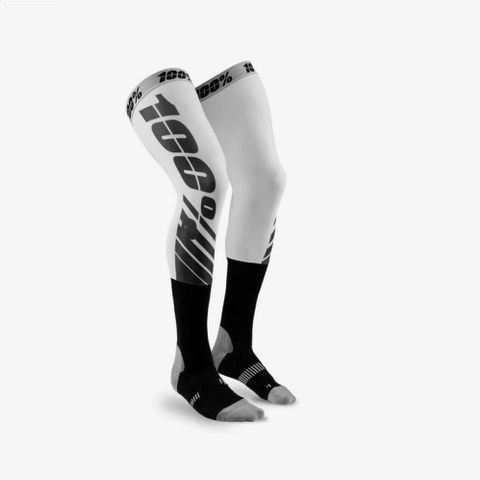 100% Rev Knee Brace Sock Grey