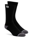 100% Casual Solid Black Socks