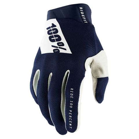 ONE-10014-375-11 RIDEFIT GLOVES Navy/Wht  MD