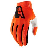 100% Ridefit Fluo Orange Gloves