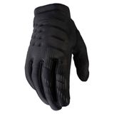 100% Brisker Black/Grey Youth Gloves