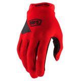 100% Ridecamp Red Gloves