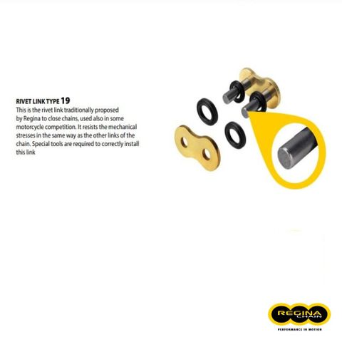 REG-19/135ZRA REGINA CONNECTING LINK (SOLID PIN)