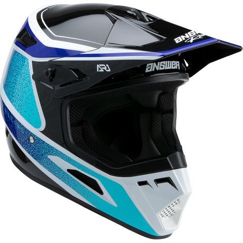 A22 Ar-1 Helmet Youth Vivid Reflex Blue/Astana Blue