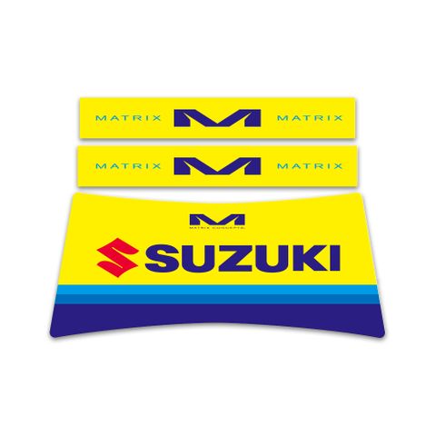 CGR-402 A2 STAND RETRO GRAPHICS SUZUKI YEL/BLU