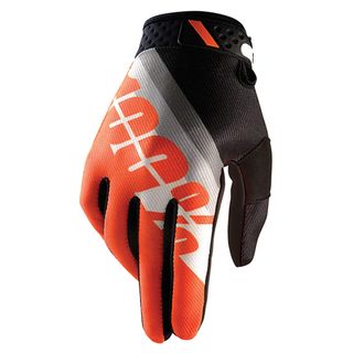 100% Ridefit Slant Orange Gloves