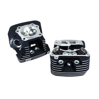 S&S Super Stock 89Cc Cylinder Head Kit For 1999-'05 Hd Big Twins - Black Wrinkle Powder Coat Finish