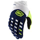 100% Airmatic Navy/White Gloves