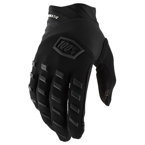 100% Airmatic Black/Charcoal Glove