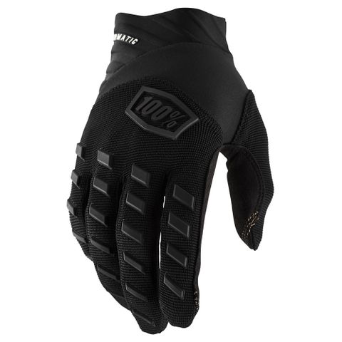 100% Airmatic Black/Charcoal Youth Glove
