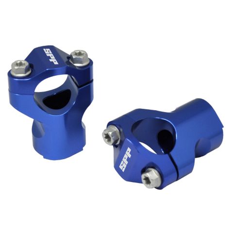 Spp Handlebar Clamp Riser Mount 28.6Mm Blue