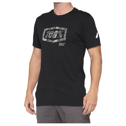 100% Essential Black/Snake T-Shirt