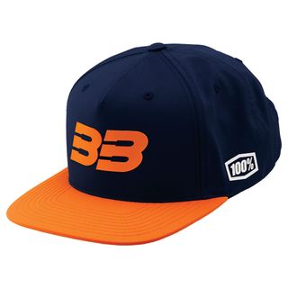 ONE-BB-20041-455-01 BB33 SNAPBACK HAT NAVY/ORANGE OSFM