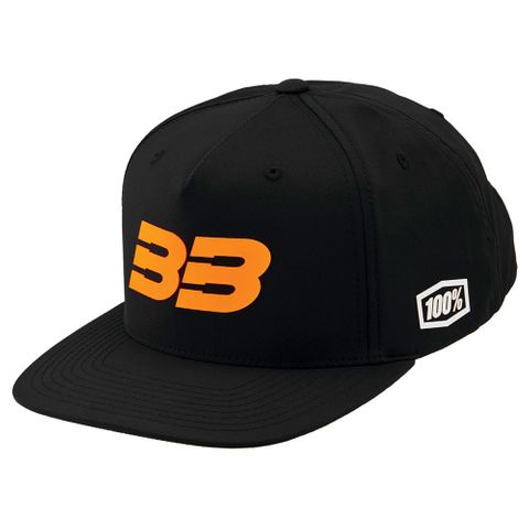 ONE-BB-20041-485-01 BB33 SNAPBACK HAT BLACK/FLUO ORANGE OSFM