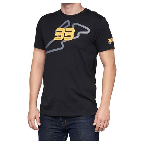 ONE-BB-32141-001-12 BB33 TRACK T-SHIRT BLACK LG