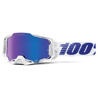 100% Armega Goggles Izi Mirror Blue Lens
