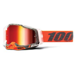 100% Racecraft2 Goggles Schrute Mirror Red Lens