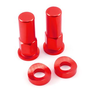 Spp Rim Lock Nuts Red