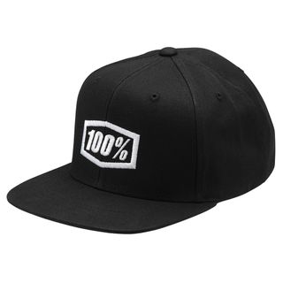 100% Youth Corpo Black/White Snapback