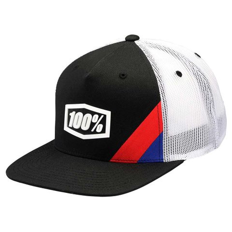 100% Youth Cornerstone Black Trucker Hat