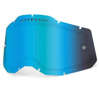 100% Racecraft2, Accuri 2 & Strata2 Vent Dual Mirror Blue Lens