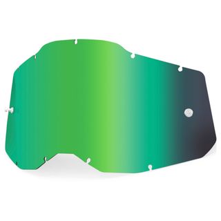 100% Racecraft2, Accuri 2 & Strata2 Mirror Green Lens