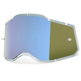 100% Racecraft2, Accuri 2 & Strata2 Injected Mirror Blue Lens