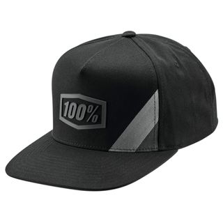 100% Cornerstone Black/Grey Trucker Hat