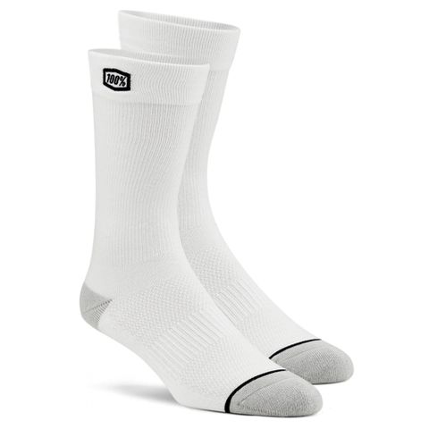 100% Solid Casual White Socks