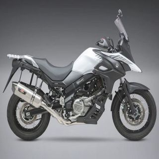 Yoshimura V-STROM 650 17-22 Race R-77 Stainless 3/4 Exhaust, w/ Stainless Muffler