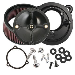 S&S Stealth Air Cleaner Kit Without Cover For 2003-'17 Hd Models, Using The S&S 58Mm Throttle Hog