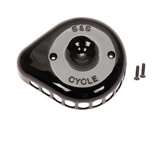 S&S Mini Teardrop Air Cleaner Cover In Gloss Black For All Stealth Applications