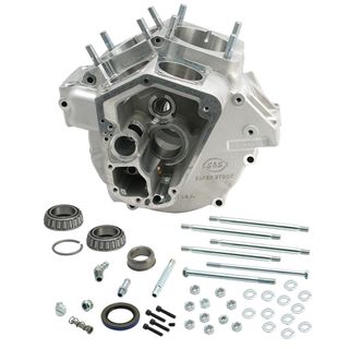 S&S Super Stock Alternator Style Crankcase For 1970-'84 Big Twins With Stock Bore - Natural