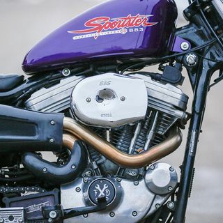 S&S Tribute Air Cleaner Cover In Chrome For All Stealth Applications