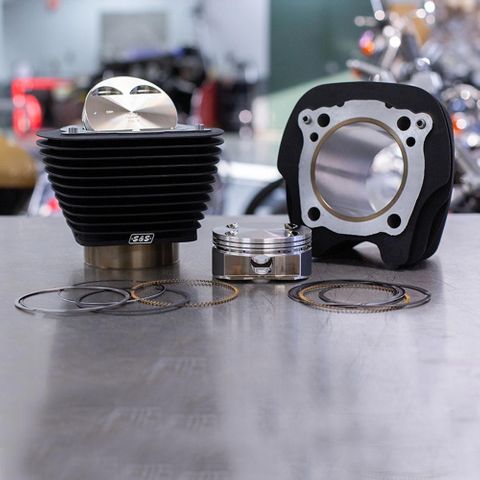 SS-910-0681 M8 BIG BORE CYLINDER  KIT 124"" BLACK