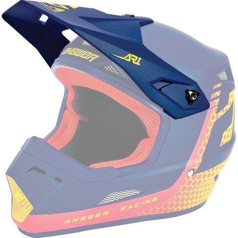 Answer 2023 Visor Charge Ar-1 Helmet Air Pink/Pro Yellow/Midnight