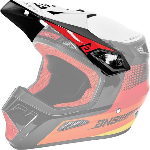Answer 2023 Visor Swish Ar-1 Helmet Red/Orange/Silver