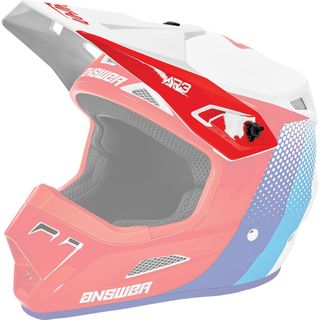 0408-0913-2300 A21 AR3 PACE HEL WHT/RED/BLUE VISOR