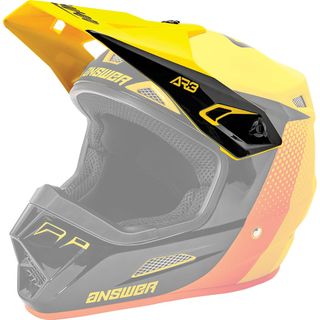 Answer 2023 Visor Pace Ar-3 Helmet Yellow/Black/Orange