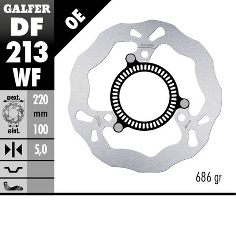 DF213WF GALFER OE SOLID NINJA 400/500 18-24